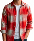 RED  Plaid Flannel Shirt.
